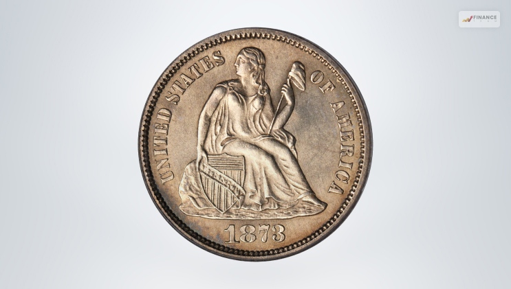1873-CC Liberty Seated Dime Without Arrows