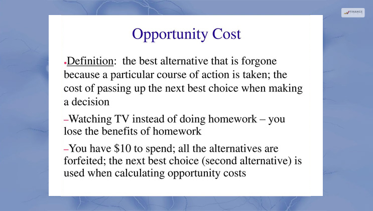 What Can Opportunity Cost Tell You