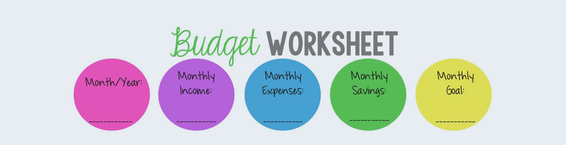 budgeting worksheets