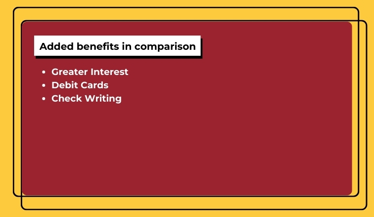 Added benefits in comparison