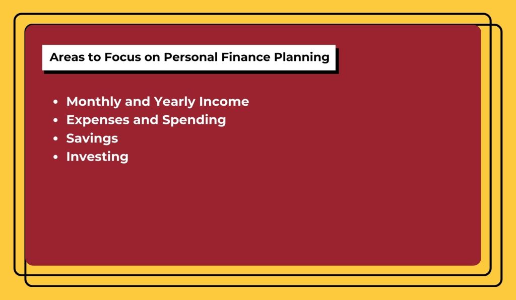 Areas to Focus on Personal Finance Planning